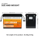 LIFEPO4 BATTERY PACK SERIES 12V 280Ah - Image 4