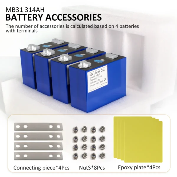 Lifepo4 Battery Cell EVE MB31 Double-End Connection Tab
