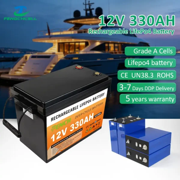 12V 330Ah LiFePO₄ Battery | EU Stock | Deep Cycle Battery