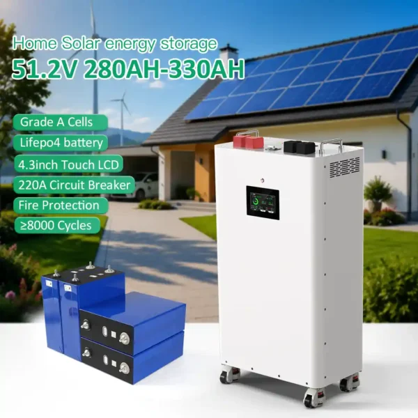 51.2V 16kWh LiFePO4 Solar Battery | EU Stock | Home Energy Storage with JK BMS
