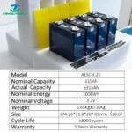 AESC 315Ah 3.2V LiFePO₄ Prismatic Battery Cell | Grade A | ESS Grade | EU Stock | 315Ah+ Actual Capacity for Home Energy Storage - Image 3