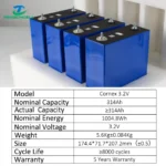 Cornex 314Ah 3.2V LiFePO₄ Prismatic Battery Cell | Grade A | ESS Grade | EU Stock | Home Energy Storage - Image 3