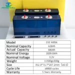 EVE MB56 628Ah 3.2V LiFePO₄ Prismatic Battery Cell | Grade A | ESS Grade | EU Stock | Home Energy Storage - Image 3