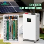 V3 16S 51.2V LiFePO4 Vertical DIY Battery Box Kit with JK BMS V19 | 15kWh Solar Storage Assembly Solution