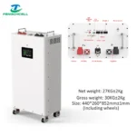 V3 16S 51.2V LiFePO4 Vertical DIY Battery Box Kit with JK BMS V19 | 15kWh Solar Storage Assembly Solution - Image 2
