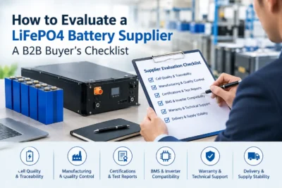 how to evaluate a LiFePO4 battery supplier